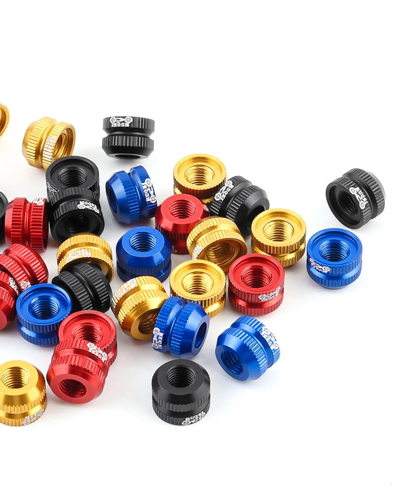 Description Picture 6 of itemMUQZI 2PCS Tire Valve Nut MTB Road Bike Tubeless Rim Ultralight Aluminium Alloy Presta Valve Protection Screw Valve Fixed Washer