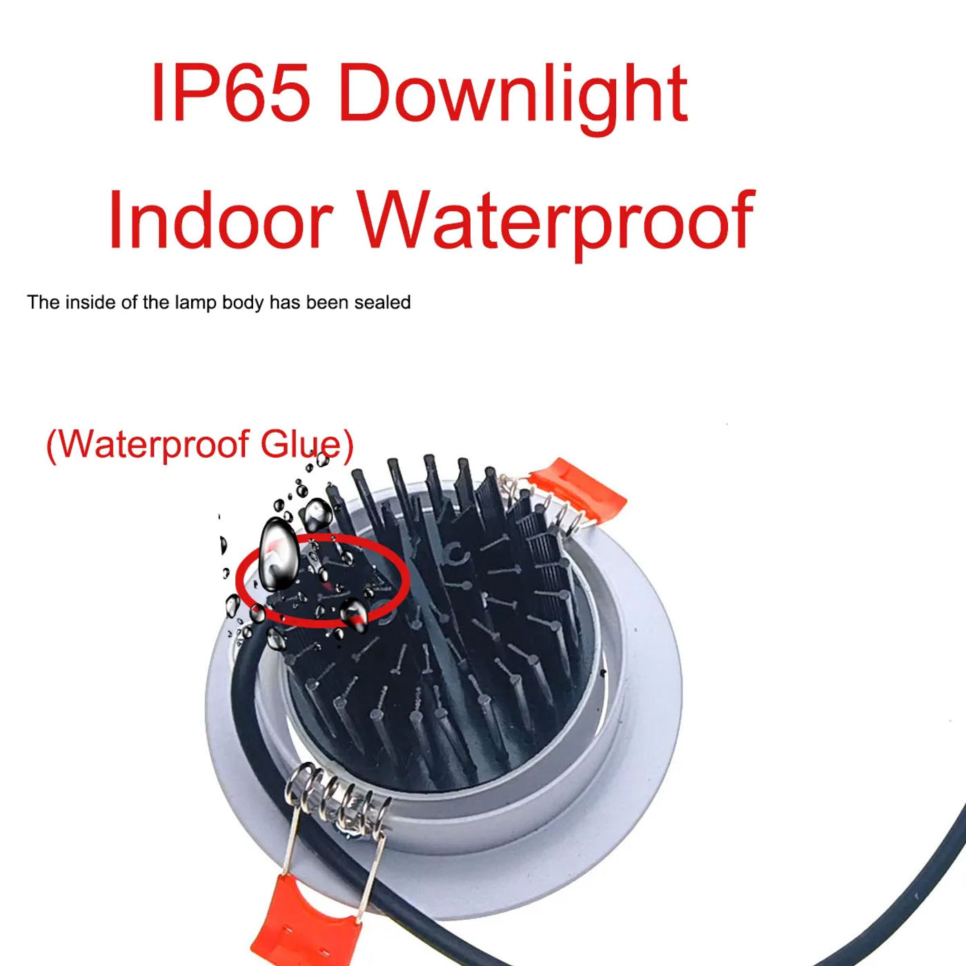 Description Picture 4 of item220V IP65 IP66 IP67 Outdoor Waterproof Adjust Angle LED Downlight Kitchen 7w 9W 12W 15W 18W Bathroom Spot Light Ceiling Lamp