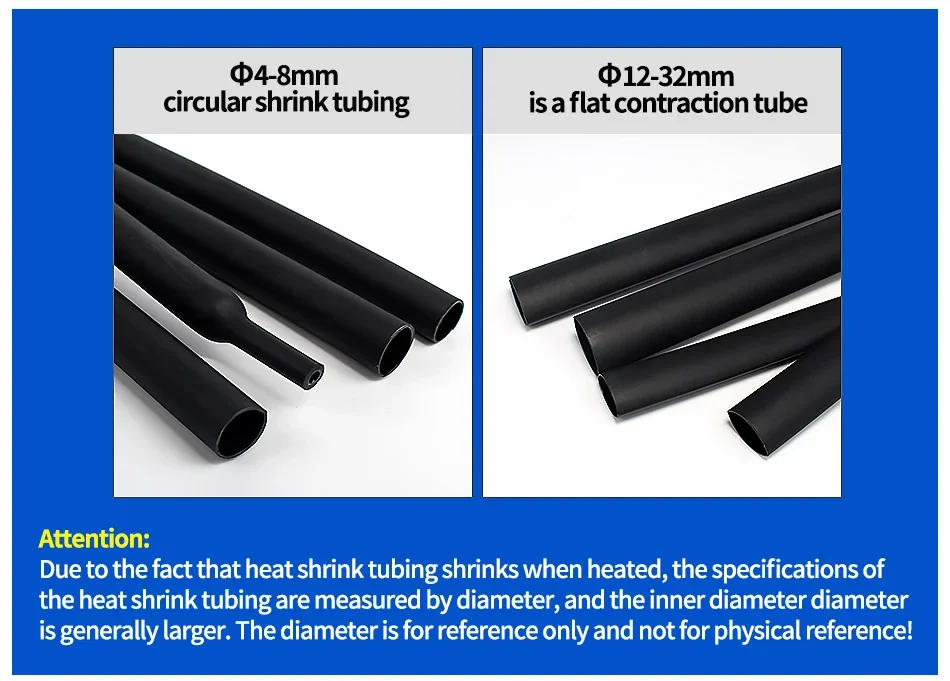 Description Picture 4 of item100 Meters/ 10M 4:1 Heat Shrink Tube with Glue Polyolefin Shrinking Assorted Heat Shrink Tube Wire Cable Sleeving Tubing