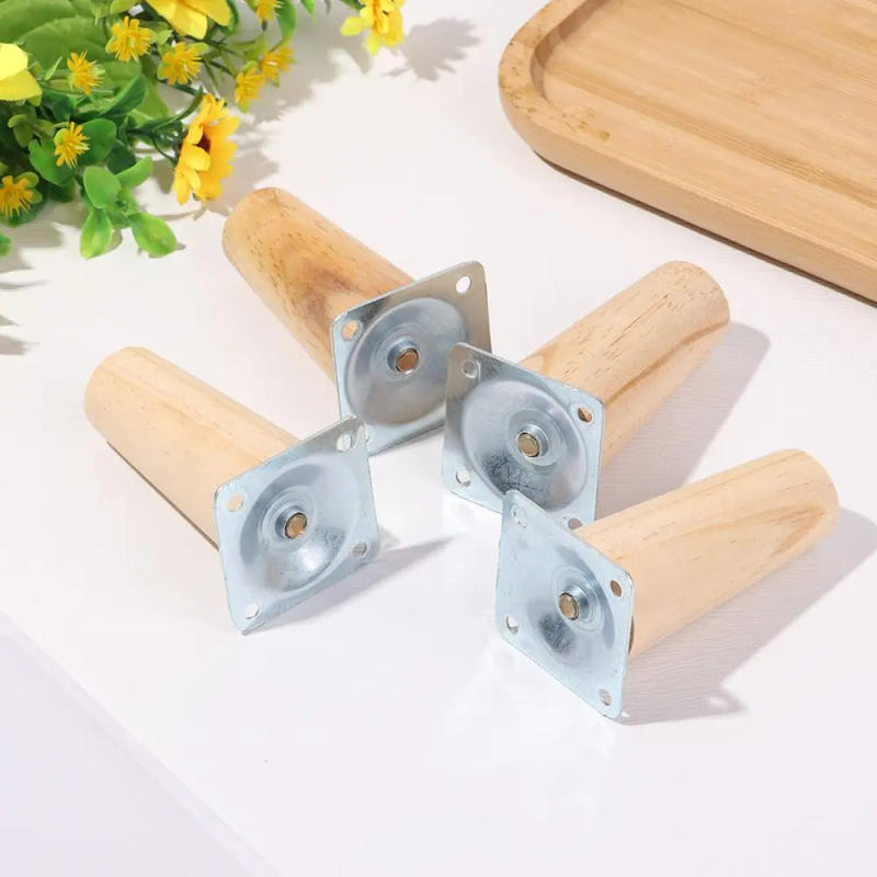 Description Picture 4 of item4Pcs Stool Sofa Table Computer Desk Wooden Furniture Legs Tapered Feet Furniture Accessories Nightstand Storage Box Leg