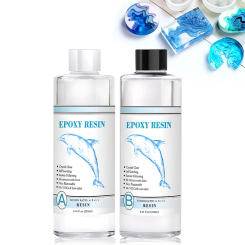 Epoxy Resin Crystal Clear Epoxy Resin Kit No Yellowing No Bubble Casting Resin for Art Crafts Jewelry Making Wood & Resin Molds