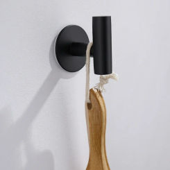 Golden Brushed Coat Hangers, Wall Mounted Hook for Home, Self Adhesive Bathroom Rack