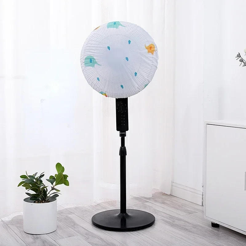 Description Picture 4 of itemThick Waterproof Electric Fan Cover Cartoon Style Floor-Standing Electric Fan Dust Cover Universal Electric Fan Protection Case
