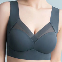 Top Seamless Womens Bras Large Size Tops Support Show Small Comfortable No Steel Ring Underwear Yoga Fitness Sleep Vest