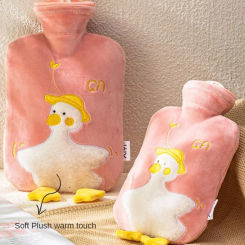 1000ml Lovely Cartoon Hand Po Warm Water Bottle Hot Water Bottles Portable Hand Warmer Girls Pocket Hand Feet Hot Water Bags