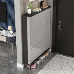 Modern Cabinet Tipping bucket Shoe Storage Cabinet Small Ultra-thin Shoe Rack Space Saving Shoe Organizer Furniture LSLYH