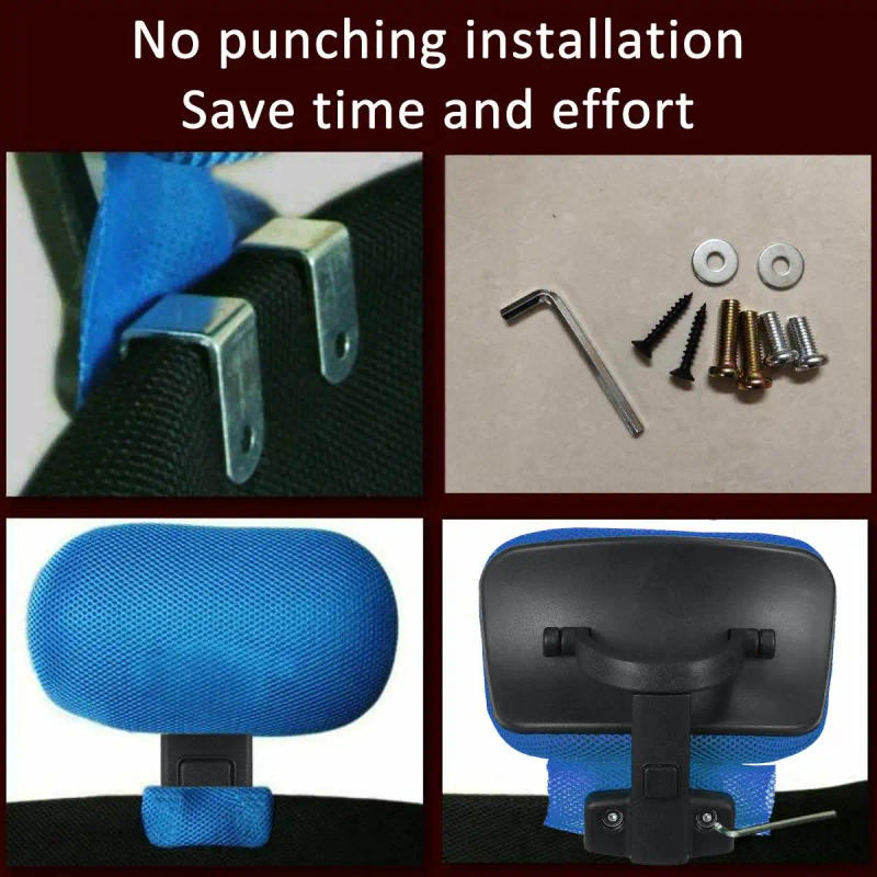 Description Picture 5 of itemComfortable Computer Chair Office Headrest with Adjustable Lifting Neck Protection Pillow Headrest Chair Office Accessories