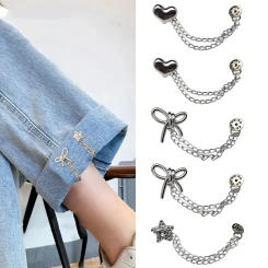 8PCS Magnet Clothing Pins Multi-Function Metal Strong Magnet Pins Pinless Button Clips for Fixing Hijab Clothes Long Pants Legs