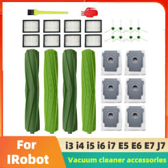 Hepa Filter Dust Bag Brush Roll for iRobot Roomba i7 E5 E6 i3 Series Robot Vacuum Cleaner Replacement Spare Parts Accessories