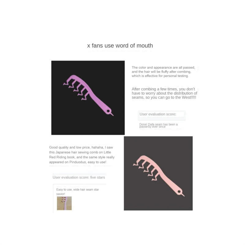 Description Picture 2 of itemVolumizing Comb Effortless Styling Innovative Easy-to-use Styling Tool Trending Hairstyles Teasing Brush Portable And Convenient