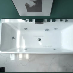 Modern Acrylic Design Bathtub Household Spa Bathtubs And Sauna Rooms Bathtub Rectangle Comfortable Massage Bathtub For Adults