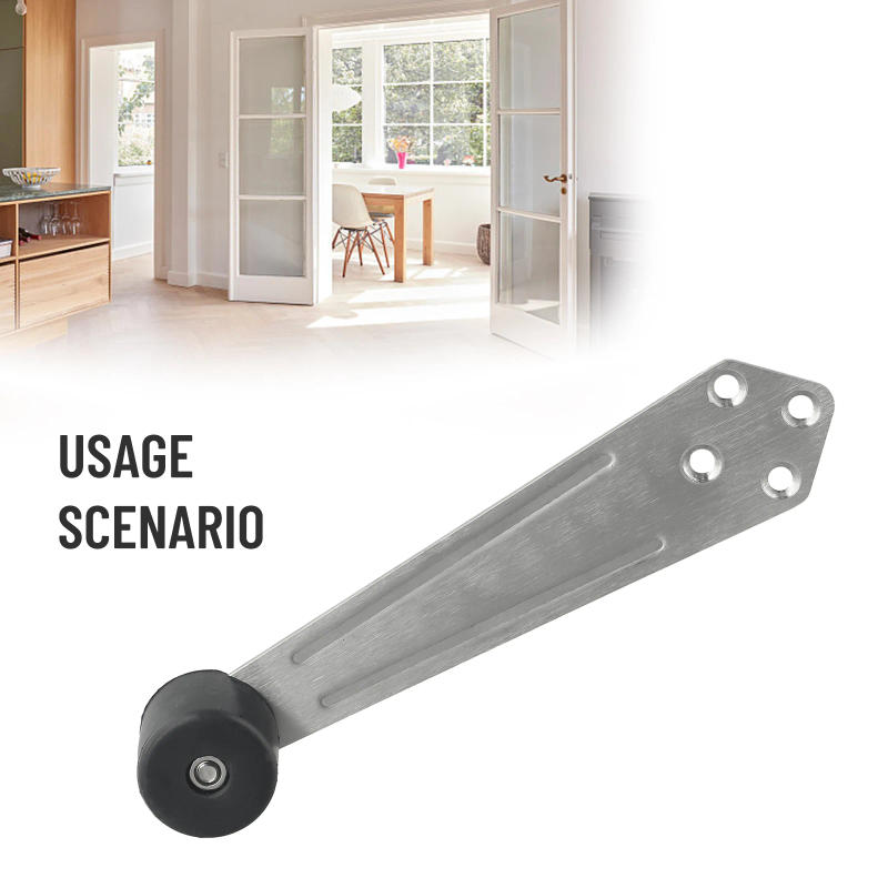 Description Picture 3 of itemStainless Steel Door Stops Mute Door Buffer Rubber Door Top Stopper Windproof Protection Wall For Home Office Door Stop Protect