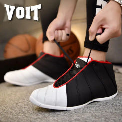 Voit/2024 Fashion Trend Basketball Shoes Color Splice Shock Absorbing Durable Non-slip Men's Sneakers Streetball Training Boots