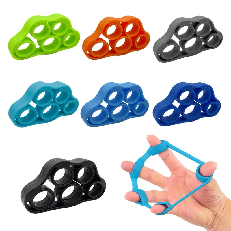 Description Picture 4 of itemHand Gripper Silicone Finger Expander Exercise Hand Grip Wrist Strength Trainer Finger Exerciser Resistance Bands Fitness