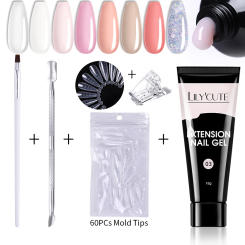 LILYCUTE Extension Nail Gel Kit With Tool For Quick Extension Nail Manicure Set Tip Form Nail Art DIY Varnish UV Gel