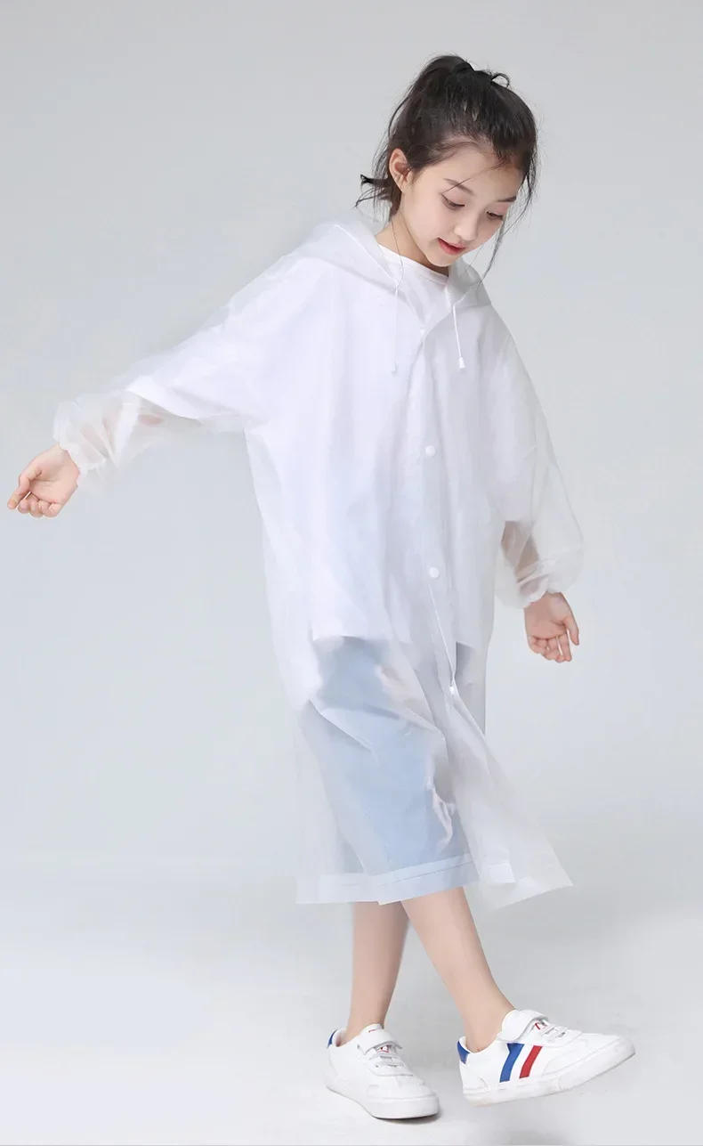 Description Picture 4 of itemChildren Outdoor Hiking Non-Disposable Waterproof Rain Poncho Coat Travel Gear Accessories Kids Rainwear