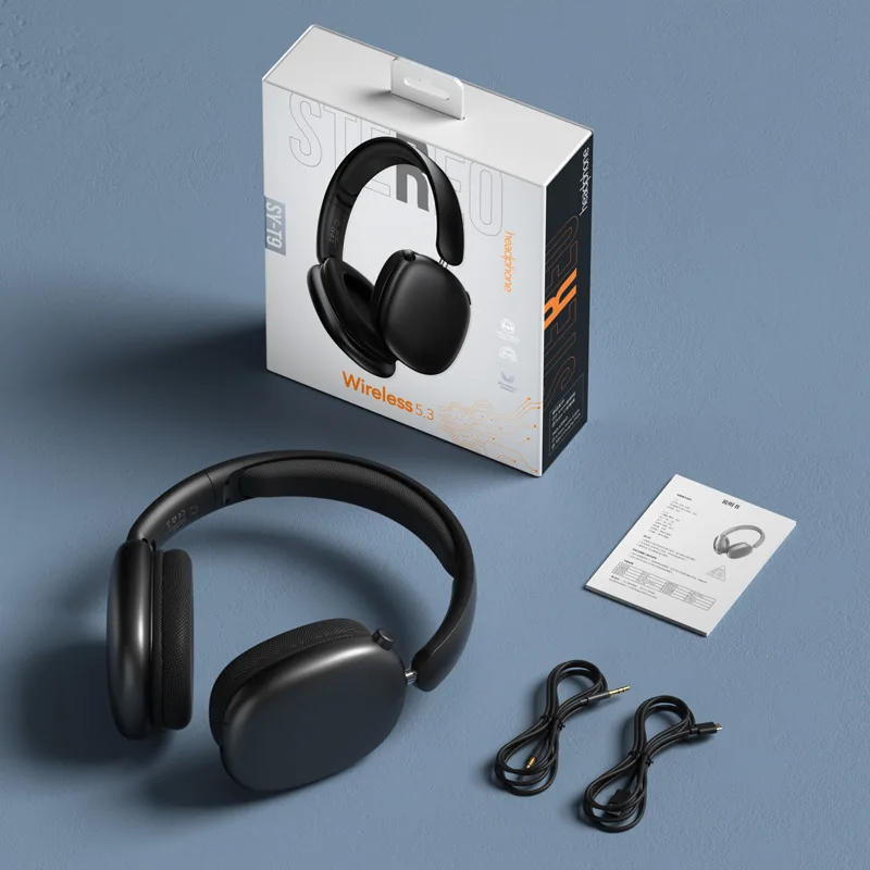 Description Picture 5 of itemNew wireless head mounted Bluetooth earphones with no sound leakage, gaming phones, computers, noise cancelling earphones