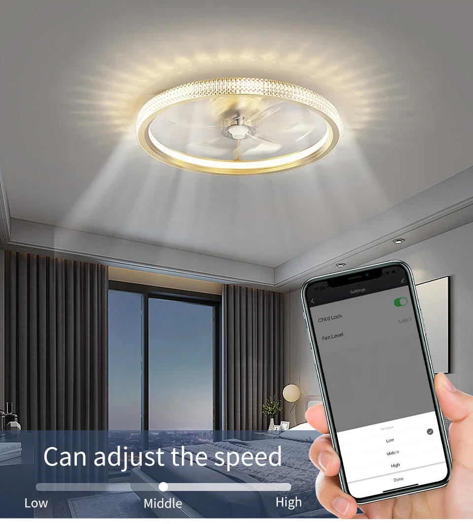 Description Picture 6 of itemTuya Smart WiFi Ceiling Fan Light Switch Interruptor With Neutral Wire Speed Adjust Voice Control Works With Alexa Google Home