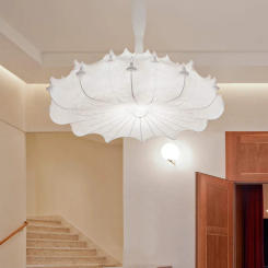 Italian Designer's Creative Silk Pendant Lamp Modern Simple Bedroom Chandelier French Living Room Tea Room Art Lighting Fixture