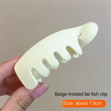 1~5PCS Frosted High Ponytail Clips Small Size Banana Clip Women Fashion Ponytail Barrette Hair Claw Hairpin Hair Styling