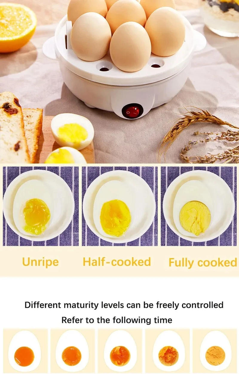 Description Picture 5 of itemEgg Cooker Automatic Power Off Home 7 Eggs Multi-Functional Steamed Egg Custard Boiled Egg Machine Breakfast Artifact