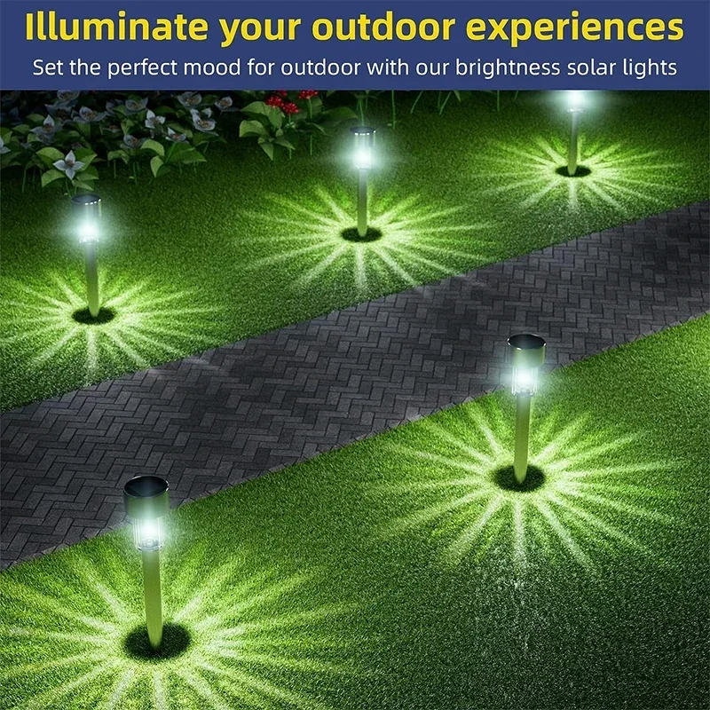 Description Picture 2 of itemOutdoor Solar Lights Garden Lights Solar Powered Lamp Lantern Waterproof Landscape Lighting Pathway Yard Lawn Garden Decoration