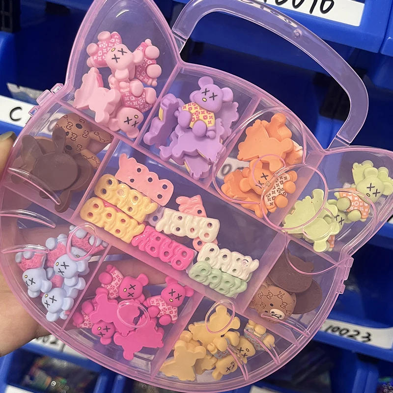 Description Picture 3 of item1 Boxed 3D Kawaii Bear Shaped Nails Art Charms Accessories Resin Cartoon Nail Jewelry Parts Charms Manicure Accessories