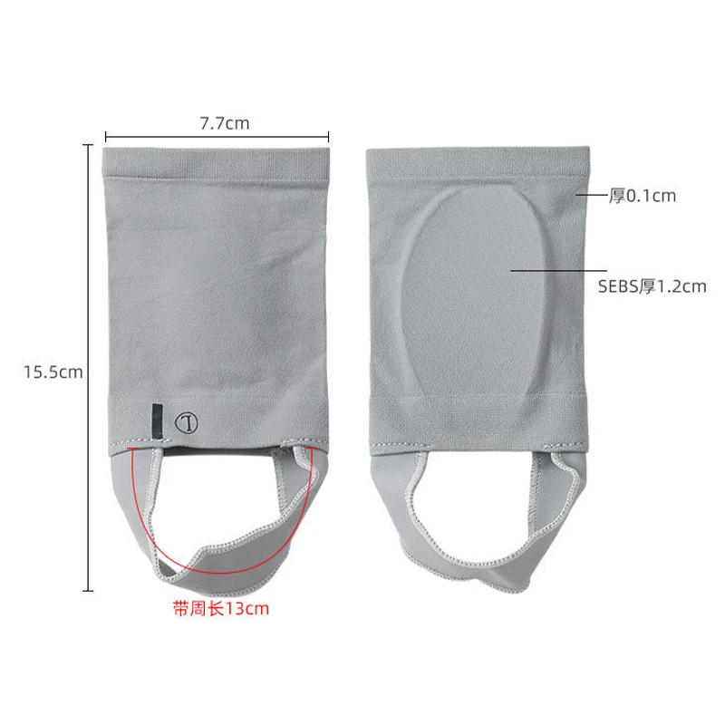 Description Picture 2 of item1 Pair of Arch Support Sleeves Metatarsal Compression Brace for Flat Foot Support & Plantar Fasciitis Relief Foot Care Tools