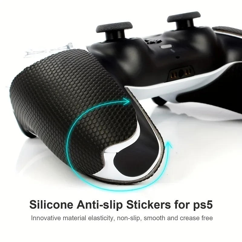 Description Picture 3 of item1pc PS5 Anti Slip Sticker Game Handle Protection Controller Sticker Height Fit PS5 Handle Anti Slip Sticker Game Accessories