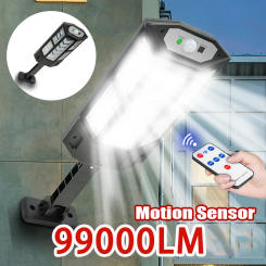 Motion Sensor Solar Light 99000LM Outdoor Garden Lamp 3 Modes Wall Light Waterproof Solar Lamp