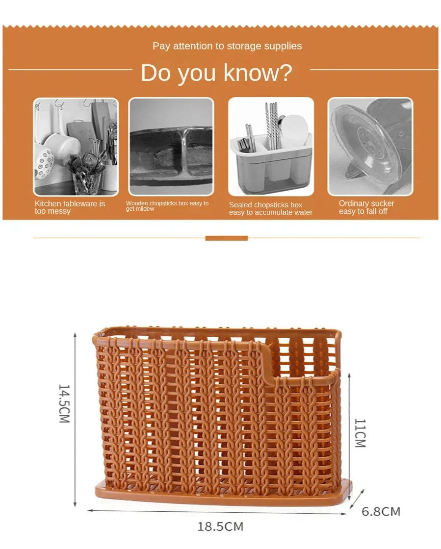 Description Picture 3 of itemUtensil Drying Racks Knife Stand Drain Rack Cutlery Organizer Spoon Fork Chopstick Holder Kitchenware Tray for Kitchen Organizer