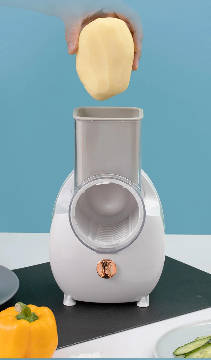 Description Picture 6 of itemMultifunctional Vegetable Cutter 1PC Home Kitchen Electric Vegetable Cutter Vegetable Slicer Shredder Automatic