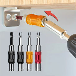 1/4" Hex Magnetic Ring Screwdriver Bits Drill Hand Tools Drill Bit Extension Rod Quick Change Holder