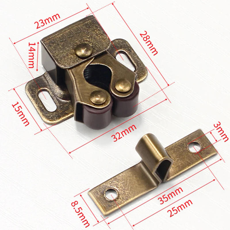 Description Picture 2 of item2PCS Magnet Catches Cabinet Door Stop Closer Stopper Damper Buffers For Wardrobe Furniture Hardware Door Suction Spring Buckle