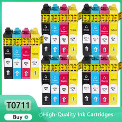 T0711 T0712 T0713 T0714 Ink Cartridge for Epson Stylus DX6050 DX7400 DX7450 DX8400 DX8450 DX9400 DX9400F Printer