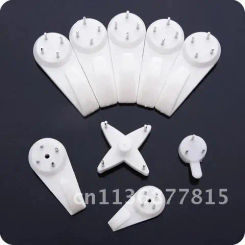 10pcs White Plastic Invisible Wall Mount Photo Picture Frame Nail Hook Hanger Hard Picture Frame Wall Hooks Seamless Nail