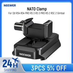 NEEWER NATO Clamp to Arca Quick Release Plate Adapter For DJI RS4 RS4 PRO RS 3 RS 3 PRO RS 2 RSC 2 Gimbal Tripod Video Head