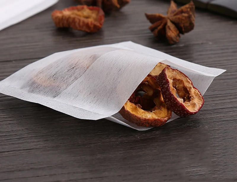 Description Picture 3 of item100pcs Disposable Tea Bags Corn Fiber Folding Empty Bag Spice Sachets Filter Te Tea Accessories for Kitchen Convenience Gadgets