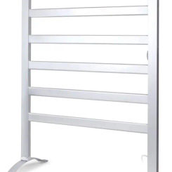 2-in-1 Multifunction Heated Towel Warmer, Fabrics Dryer for Household, Bathroom, Brushed Aluminum Structure with Chrome Plate