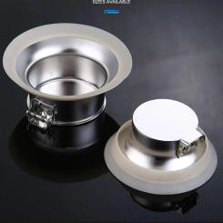 Squatting Pan Anti-smell Plug Squat Toilet Deodorize Stoppers Stainless Steel Bathtub Anti-blocking Cover Bathroom Accessory