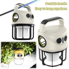 Hanging Tent Light USB Rechargeable 1200mAh Outdoor Emergency Lamp Super Bright Tent Night Light for Power Outage Hiking Fishing