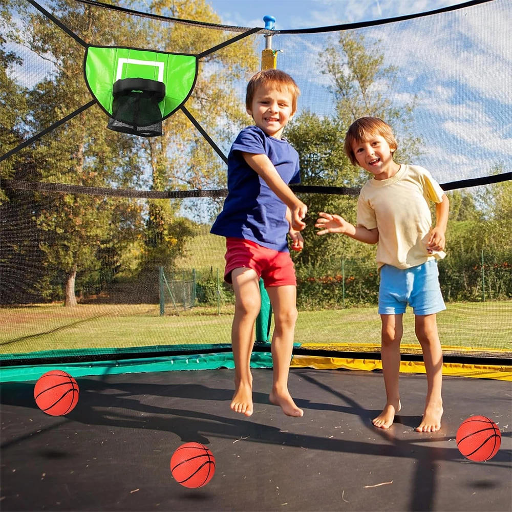 Description Picture 6 of itemTrampoline Basketball Hoop Set Mini Basketball Hoop for Kids Waterproof Sunscreen Soft Material Basketball Goal Set For Children