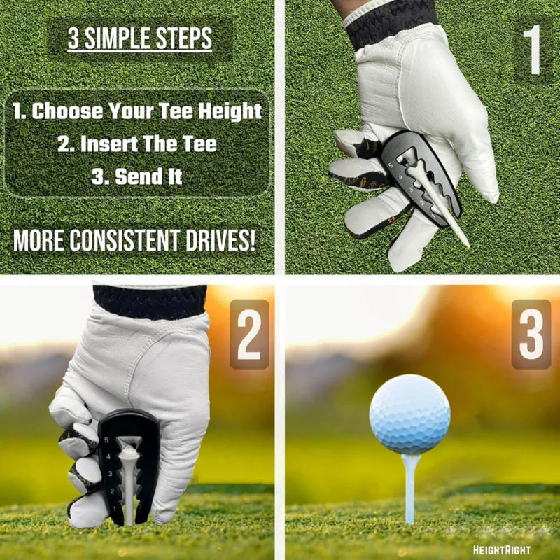 Description Picture 5 of item1pc Precision Tee Height Setter Golf Tee Height Adjuster Consistent Swings Easy-to-Use Golf Training Aid