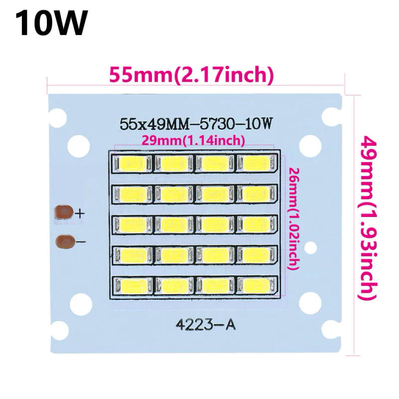 Description Picture 2 of itemLED Chip SMD5730 led smd board 10W 20W 30W 50W 100W 150W 200W Smart IC 32-36V DIY For Outdoor Lighting Spotlight Cold white