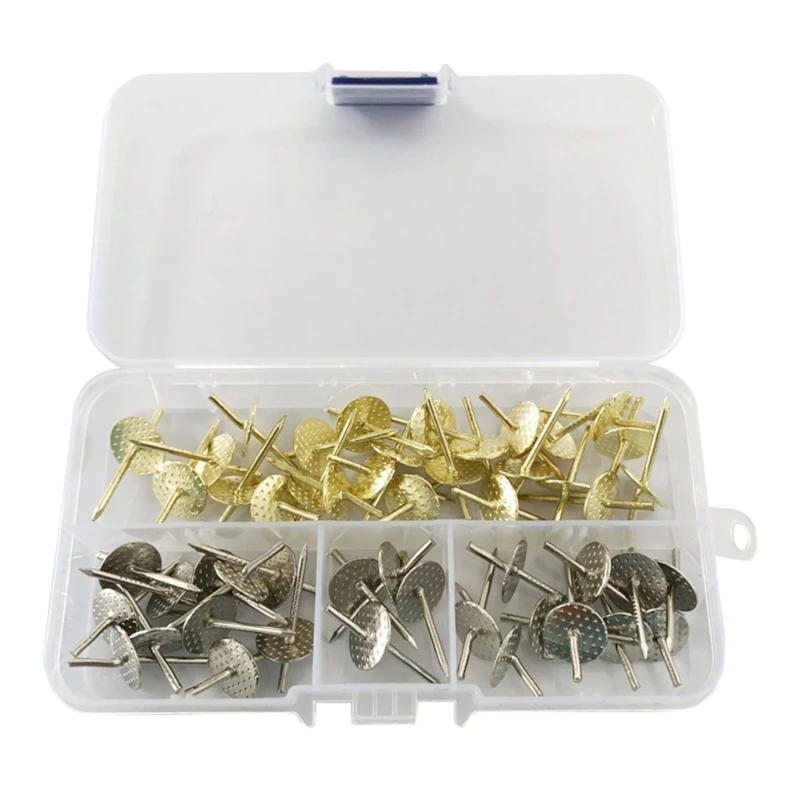 Description Picture 2 of itemPicture Frame Hanging Tacks Gold and Silver Artworks Hangers Kits for Drywalls and Surfaces Clocks Hook 50Pcs