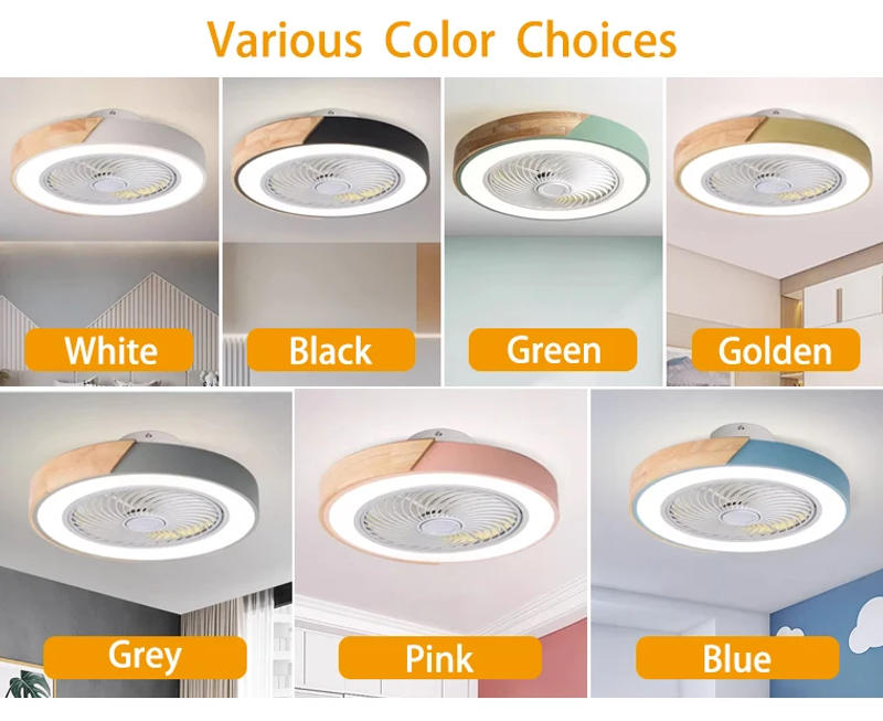 Description Picture 4 of itemSmart Ceiling Fans With Light For Living Room Dining Room Blades Reversible 6 Speeds 52CM Fans Lighting 110V/220V