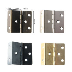 2pcs large size three fold antique iron sheet hinge 6 holes three fold right Angle hinge suitable for plate hidden door hinge