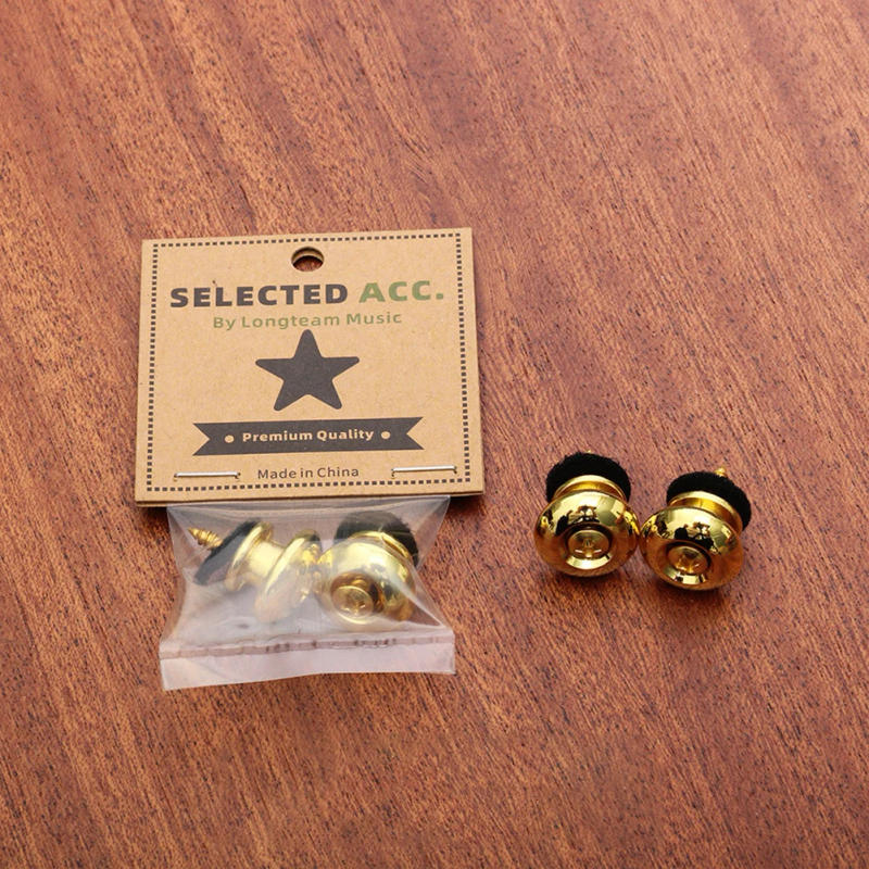 Description Picture 4 of itemMetal Guitar Strap Button Locks Secure Screw  Folk Guitar Electric Guitar Bass Belt Buckle Buttons Stringed Instruments Parts