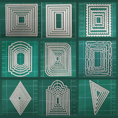 Nesting Frame Die Cuts For Card Making Nested Metal Cutting Dies For Scrapbooking Embossing Stencils Die-cutting