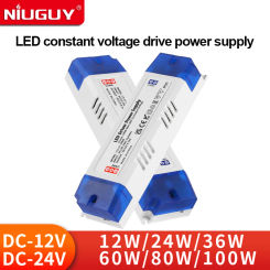 LED lighting transformer 12W 24W 36W 60W 80W 100W drive power adapter DC 12V 24V for lighting fixtures LED light strips